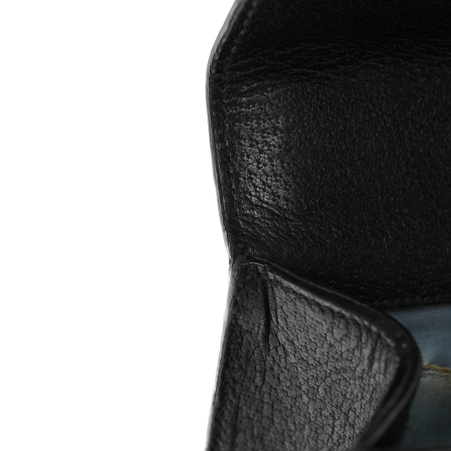 Gucci Grained Calfskin Bee Star Small Padlock Shoulder Bag Black