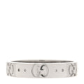 Gucci 18K White Gold 4mm Icon Thin Band Ring 52 6