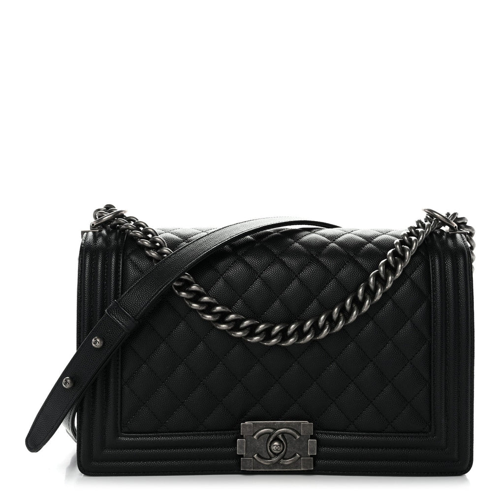 Chanel Caviar Quilted New Medium Boy Flap Black