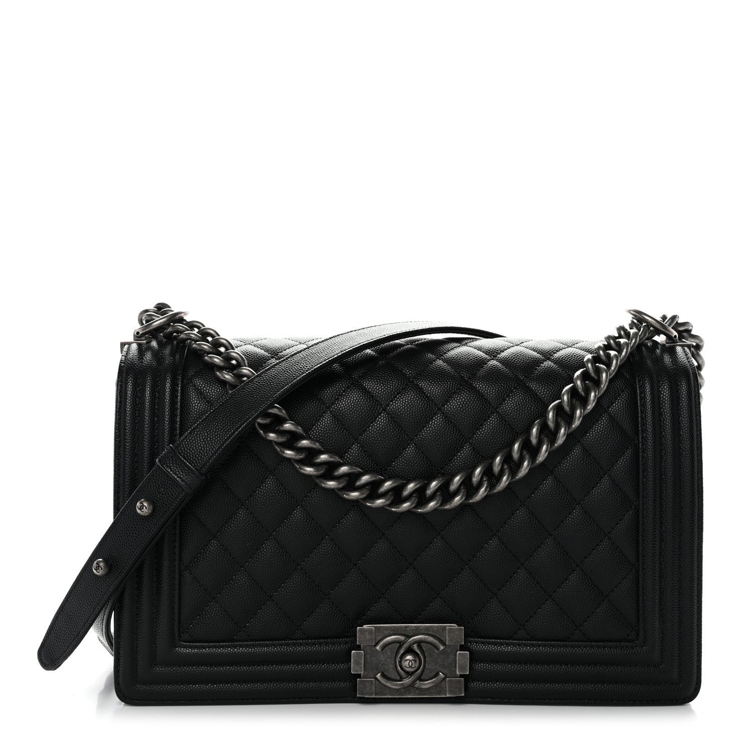 Chanel Caviar Quilted New Medium Boy Flap Black
