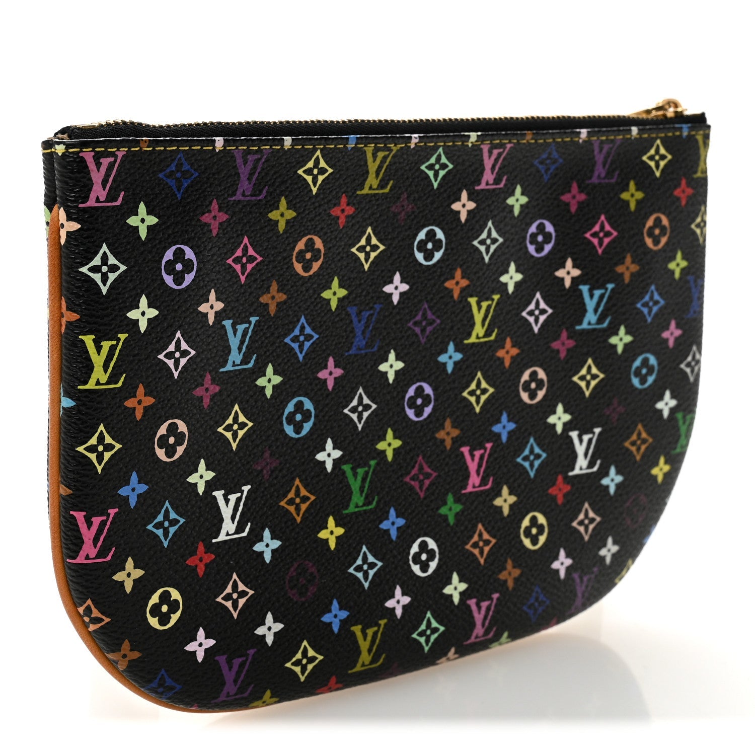 Louis Vuitton Monogram Multicolor Pochette Plate GM Black