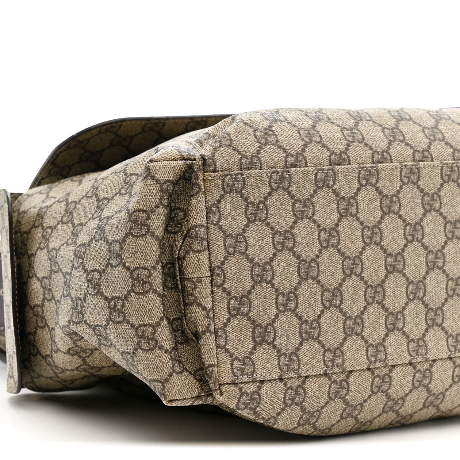 Gucci GG Plus Monogram Messenger Diaper Bag Dark Brown