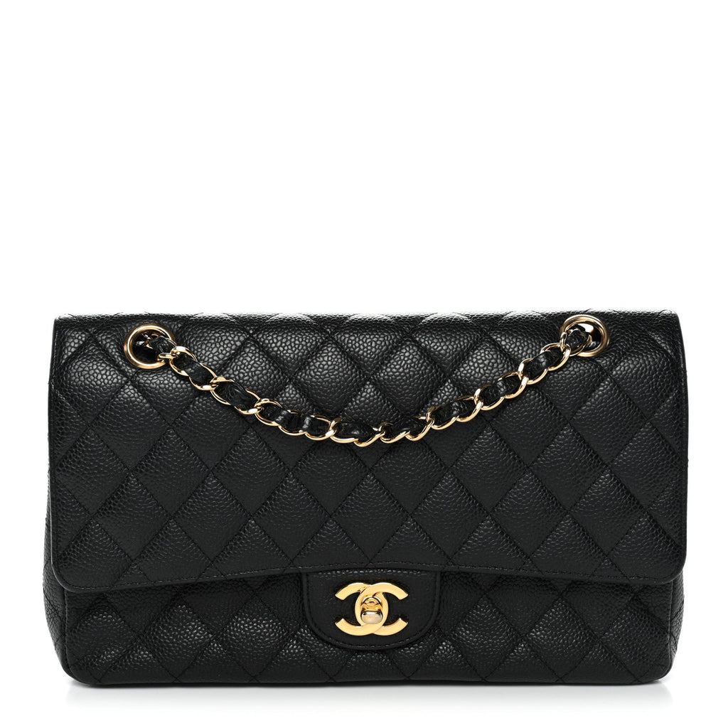 Chanel Caviar Quilted Medium Double Flap Black