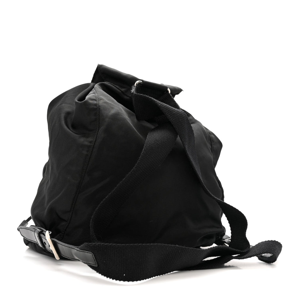 Prada Tessuto Nylon Vela Cinch Backpack Black