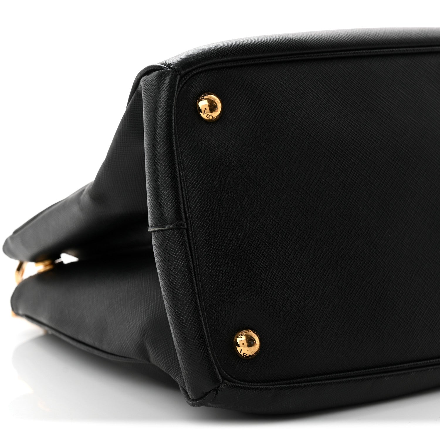 Prada Saffiano Medium Galleria Double Zip Tote Black