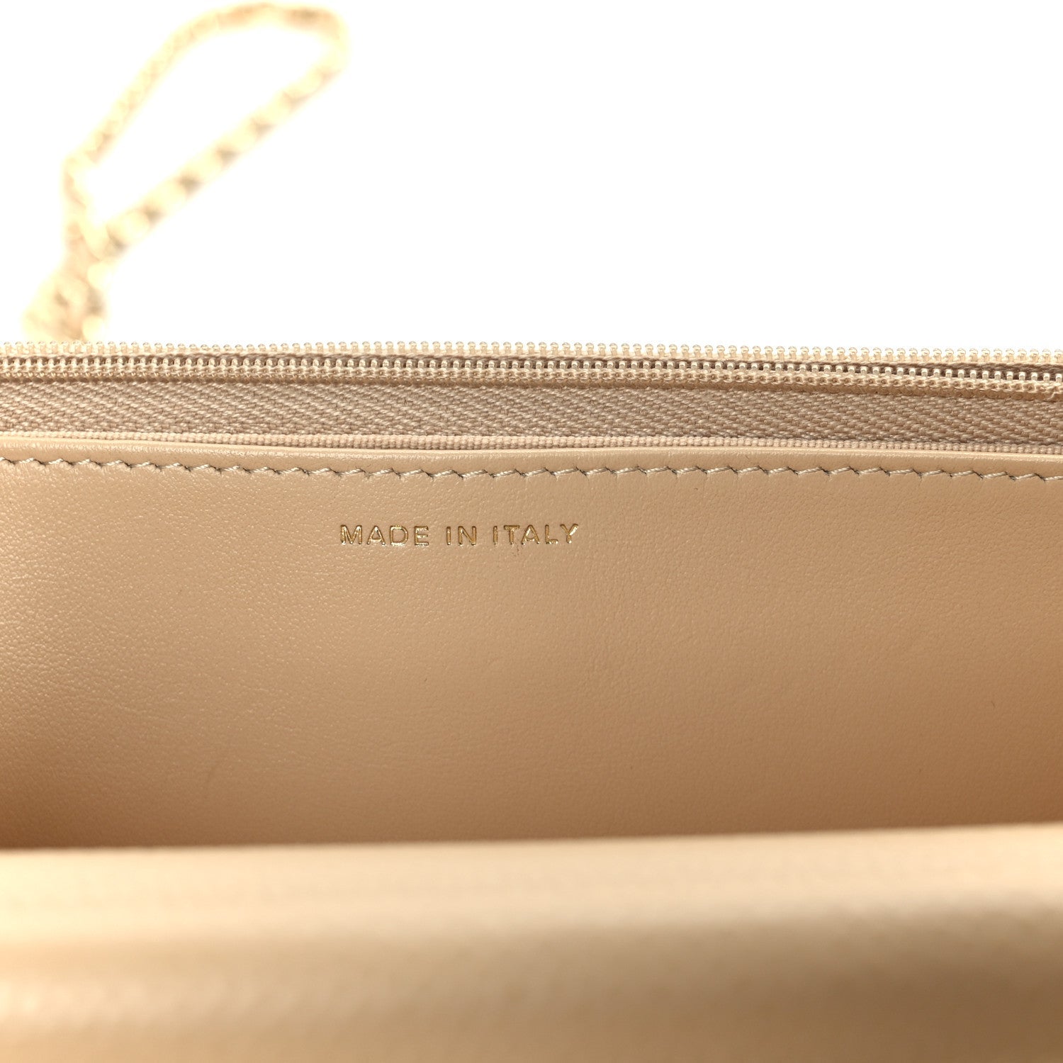 Chanel Caviar Quilted Wallet on Chain WOC Beige