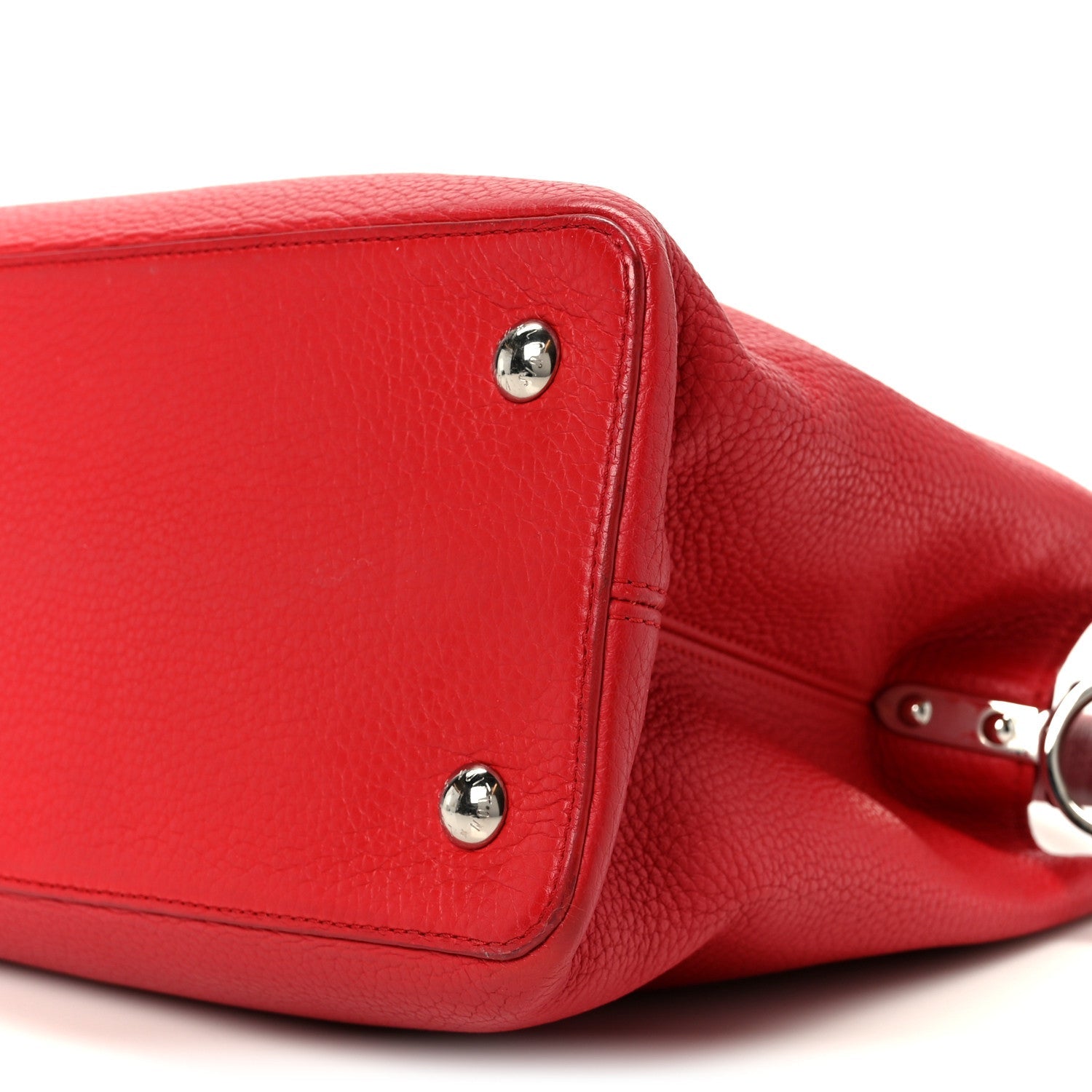 Louis Vuitton Taurillon Capucines MM  Coquelicot