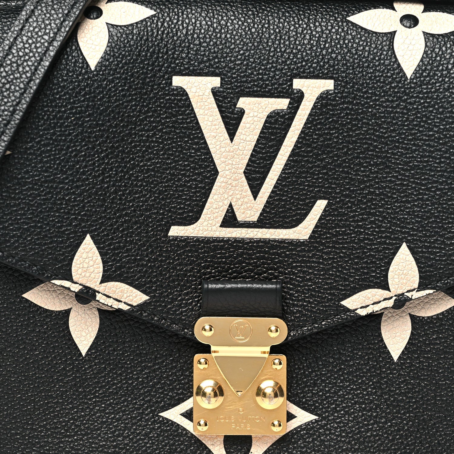 Louis Vuitton Empreinte Monogram Giant Pochette Metis Black Beige