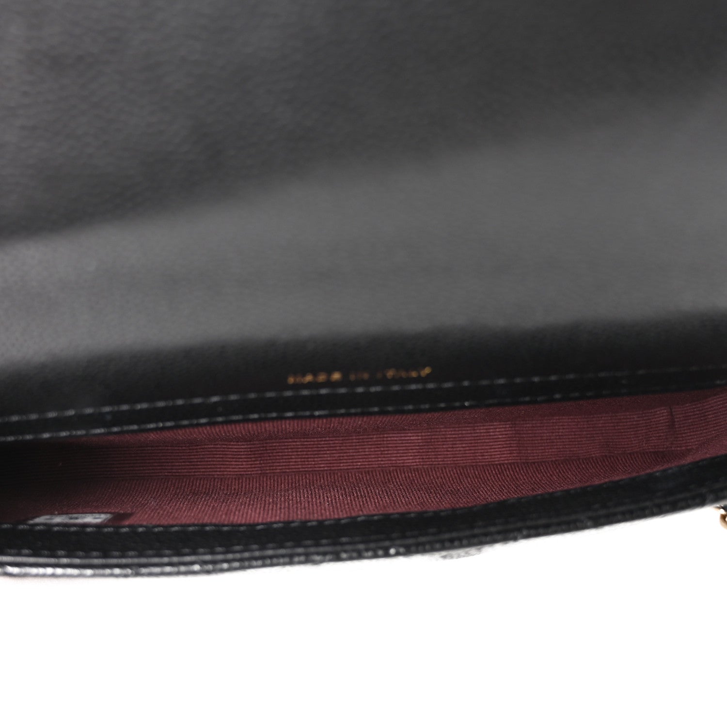 Caviar Quilted Flap Phone Holder With Chain Black