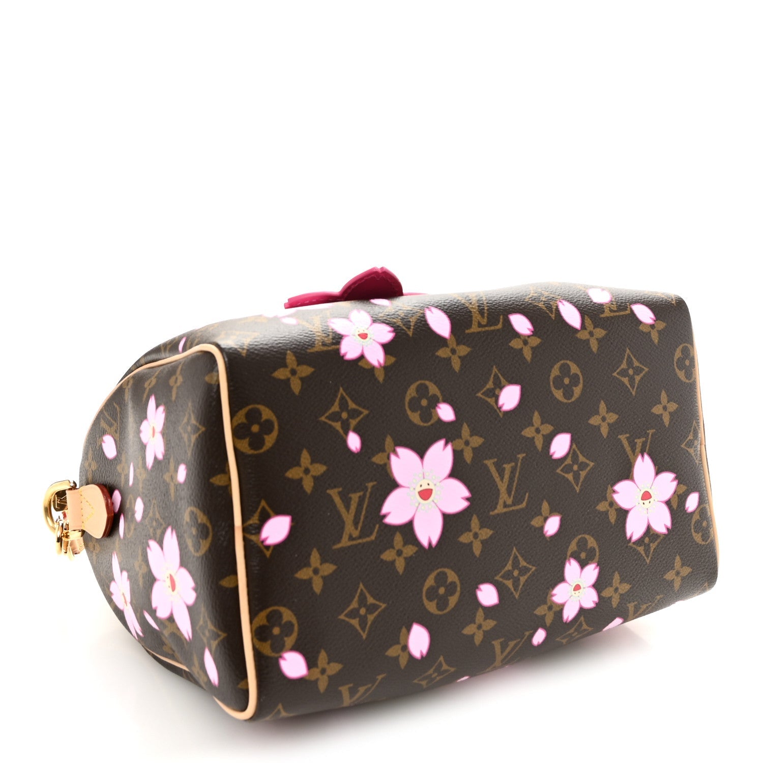 Louis Vuitton LV X TM Monogram Cherry Blossom Speedy Bandouliere 25 Sakura Brown