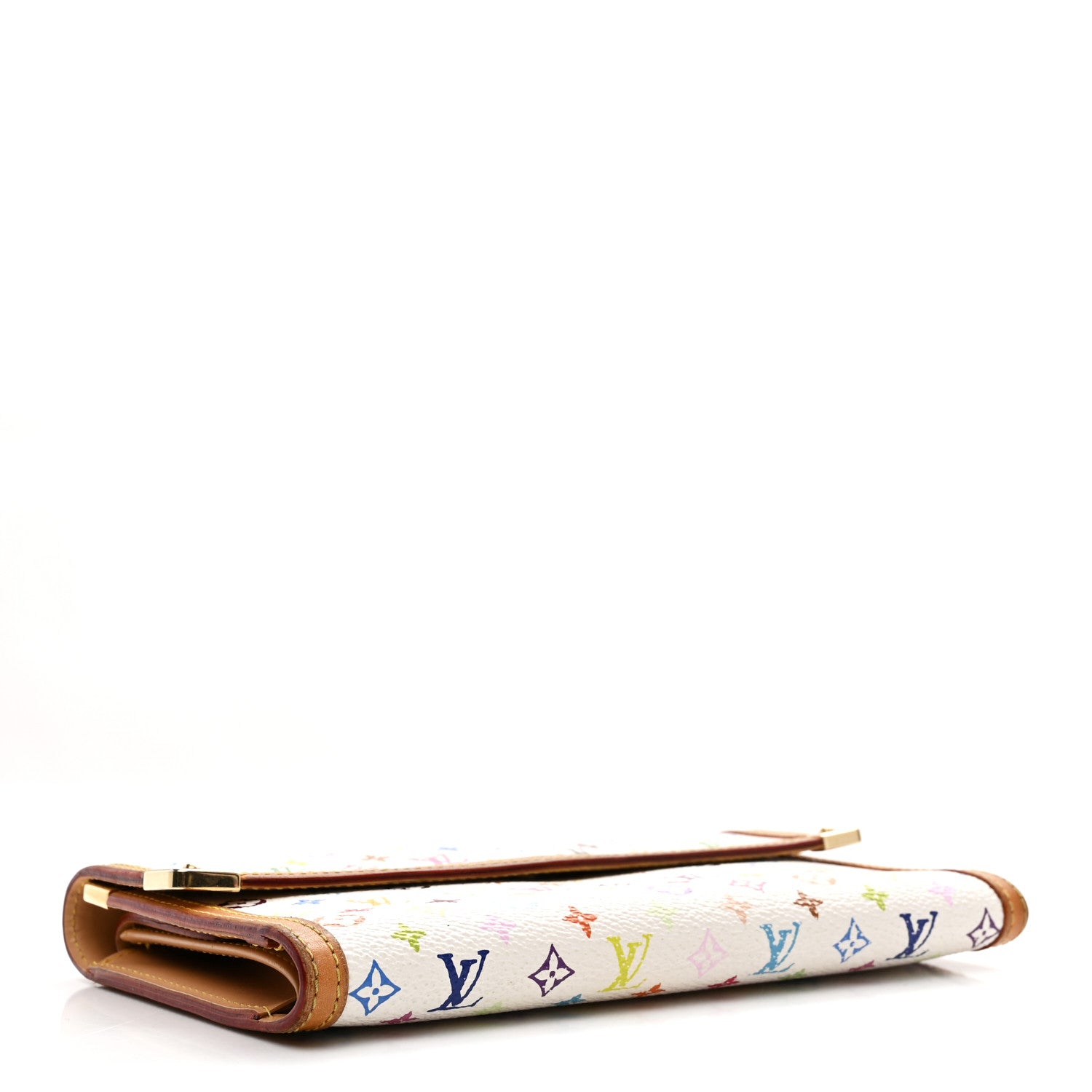 Louis Vuitton Monogram Multicolor Porte Tresor International Wallet White
