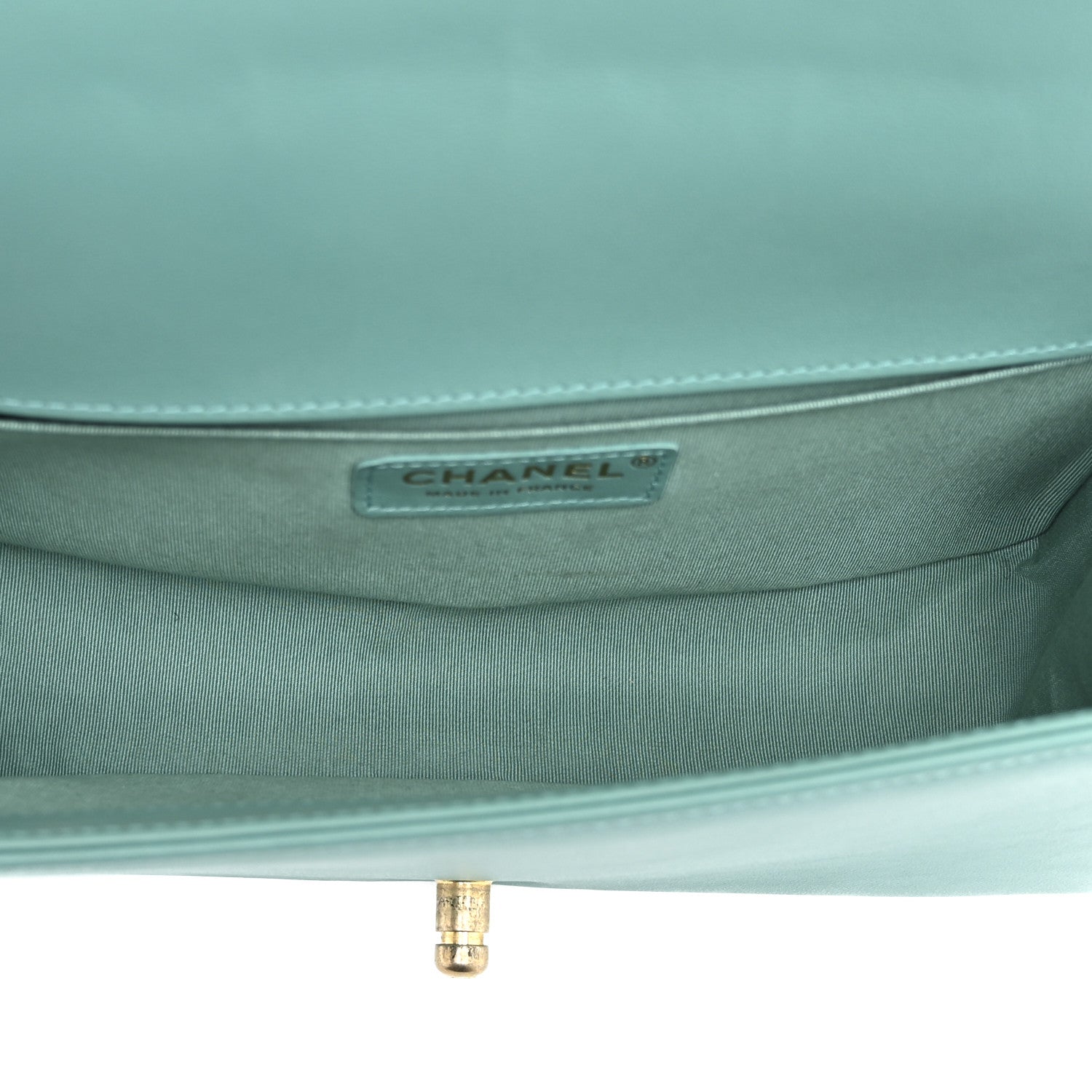 Chanel Lambskin Quilted Medium Boy Flap Green