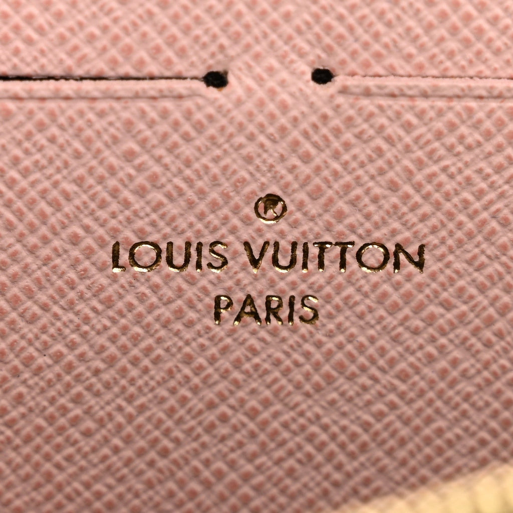 Louis Vuitton Monogram Clemence Wallet Rose Ballerine