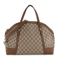 Gucci GG Supreme Monogram Medium Nice Top Handle Dome Bag Brown