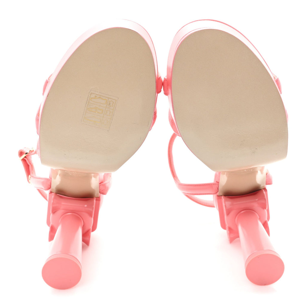 Goatskin Parthenon Platform Sandals 38.5 Pink