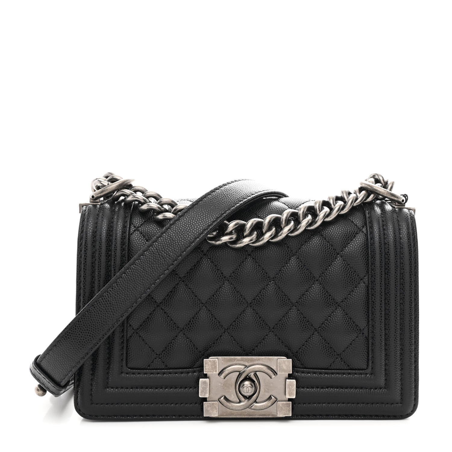 Chanel Caviar Quilted Small Boy Flap Black