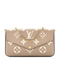 Louis Vuitton Empreinte Monogram Giant Felicie Pochette Tourterelle Creme