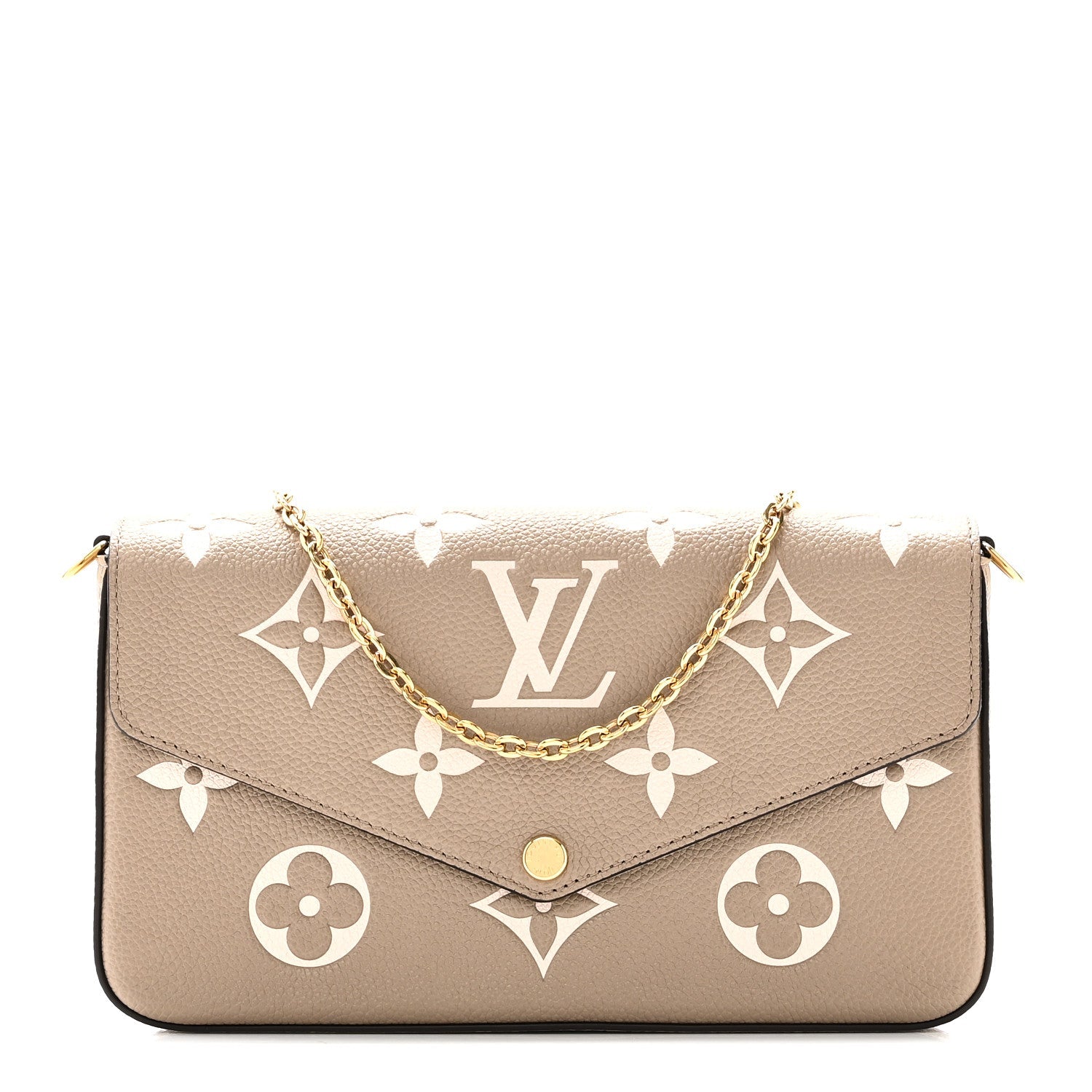 Louis Vuitton Empreinte Monogram Giant Felicie Pochette Tourterelle Creme