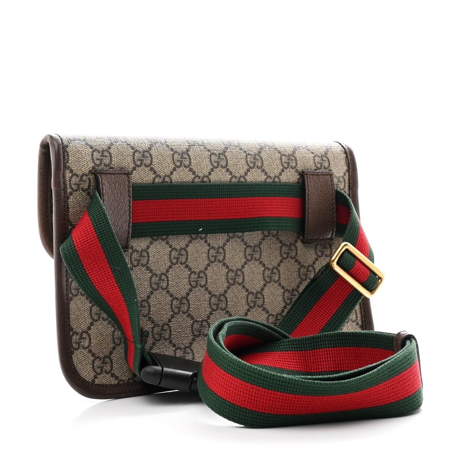 Gucci GG Supreme Monogram Neo Vintage Web Belt Bag Brown