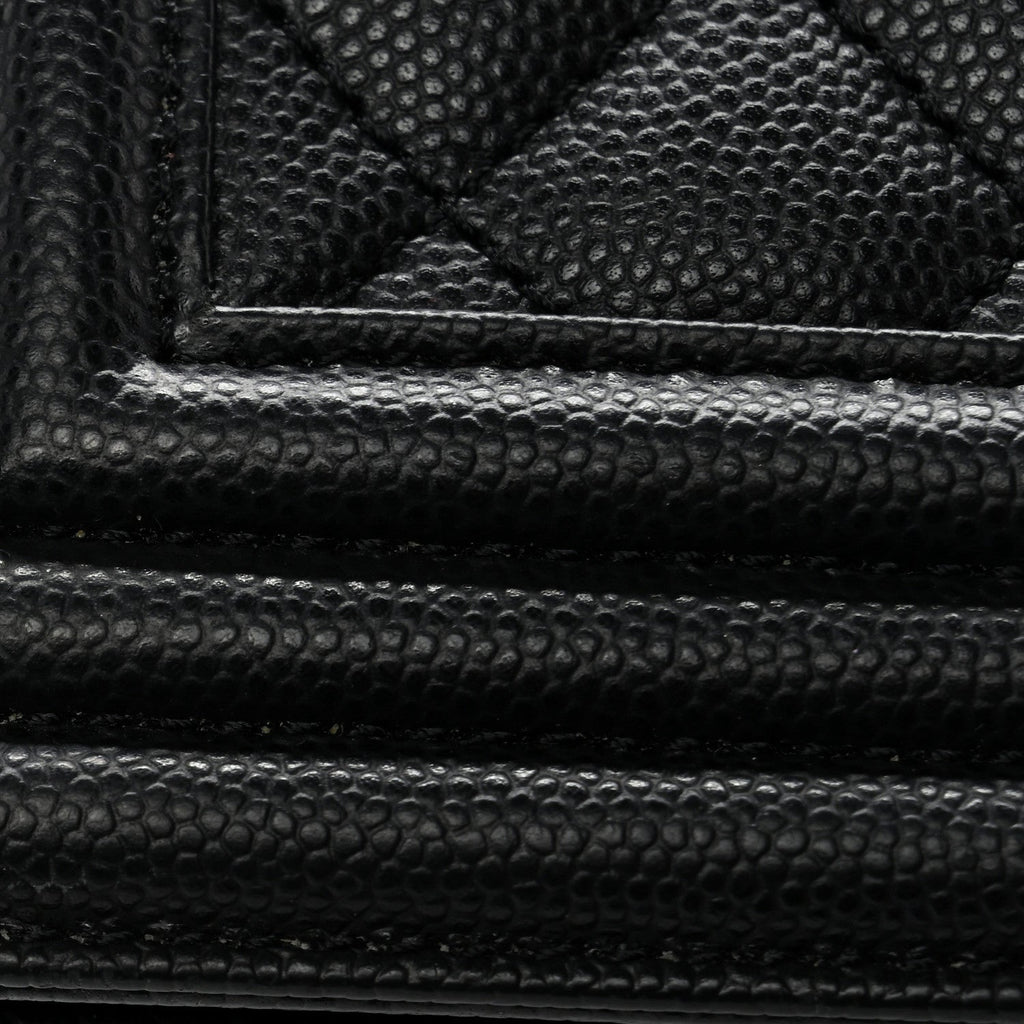 Chanel Caviar Quilted Medium Boy Flap Black