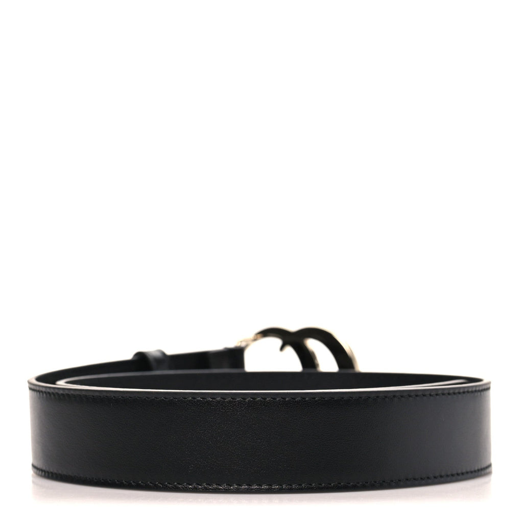Gucci Plutone Calfskin Double G 30mm Belt 70 28 Black