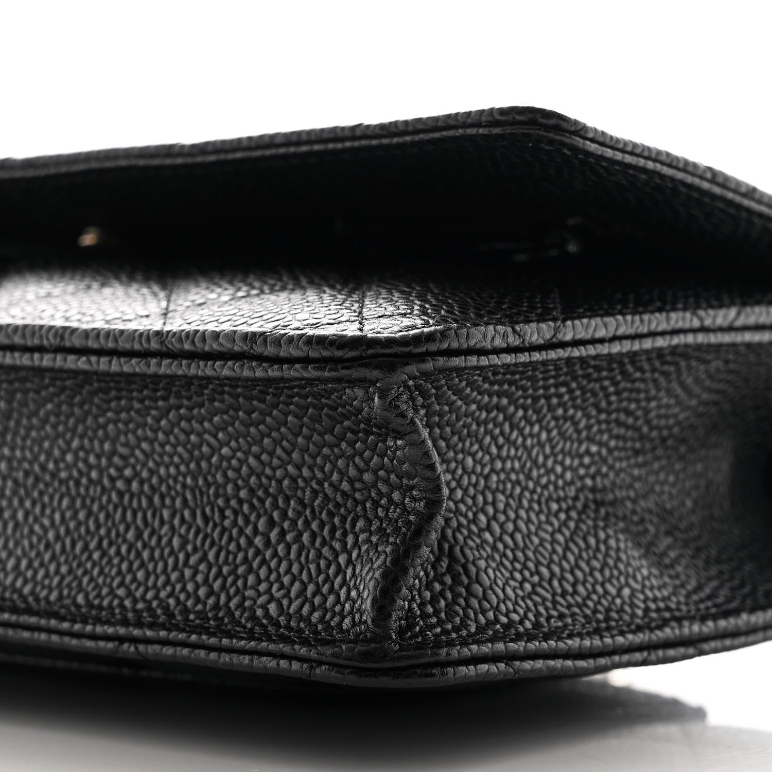 Chanel Caviar Quilted Wallet on Chain WOC Black