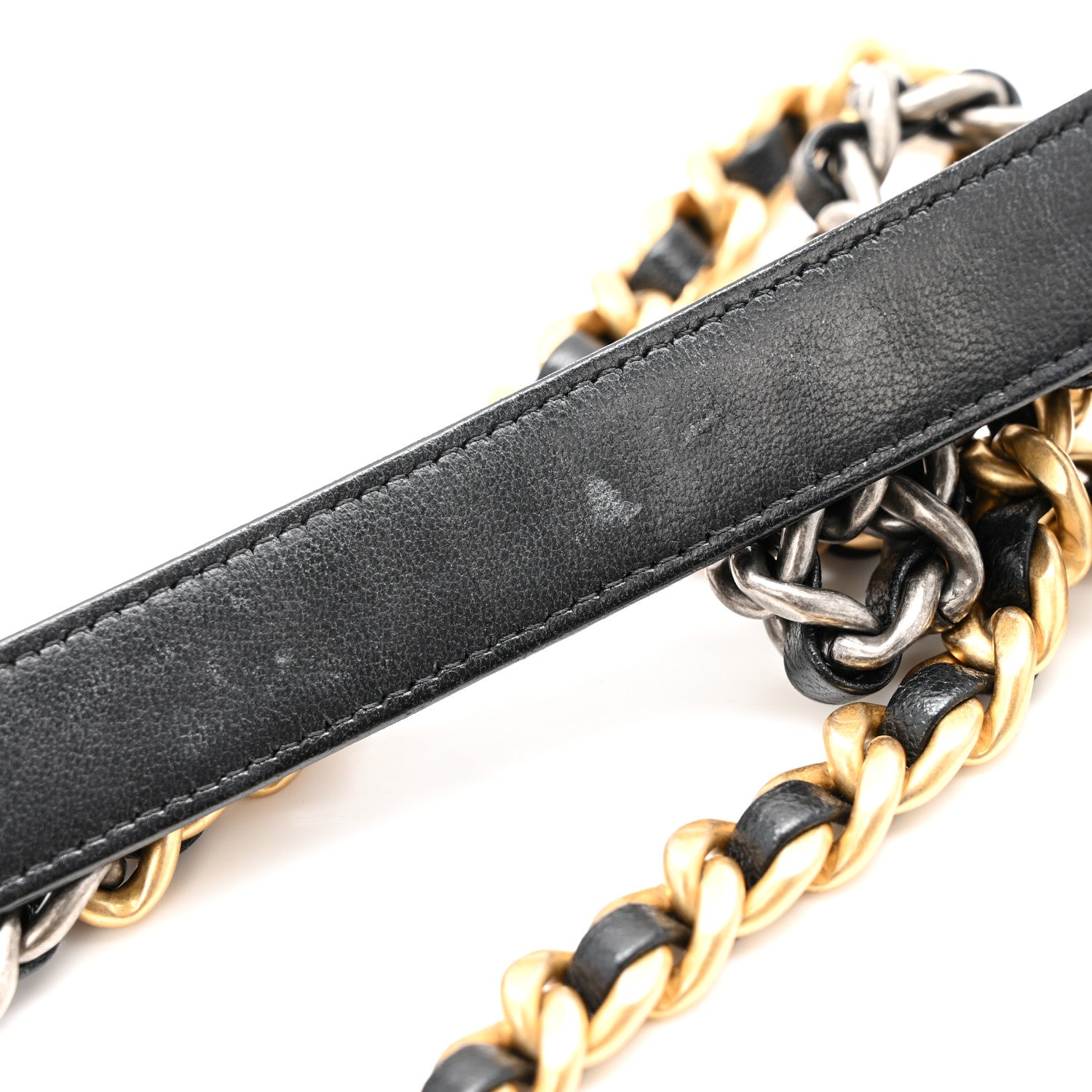 Chanel Lambskin Quilted Chanel 19 Wallet On Chain WOC Black