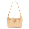 Chanel Caviar Quilted Mini Chanel 25 Handbag Beige