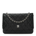 Chanel Caviar Quilted Wallet On Chain WOC Black