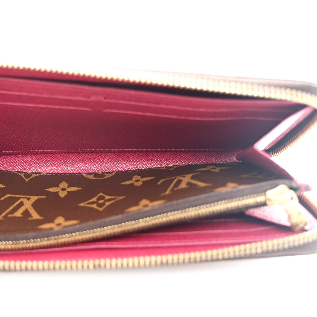 Louis Vuitton Monogram Clemence Wallet Fuchsia