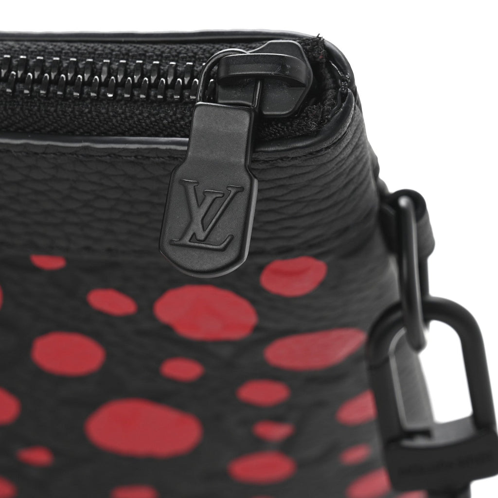 Louis Vuitton LV X YK Taurillon Monogram Pochette To-Go Black Red