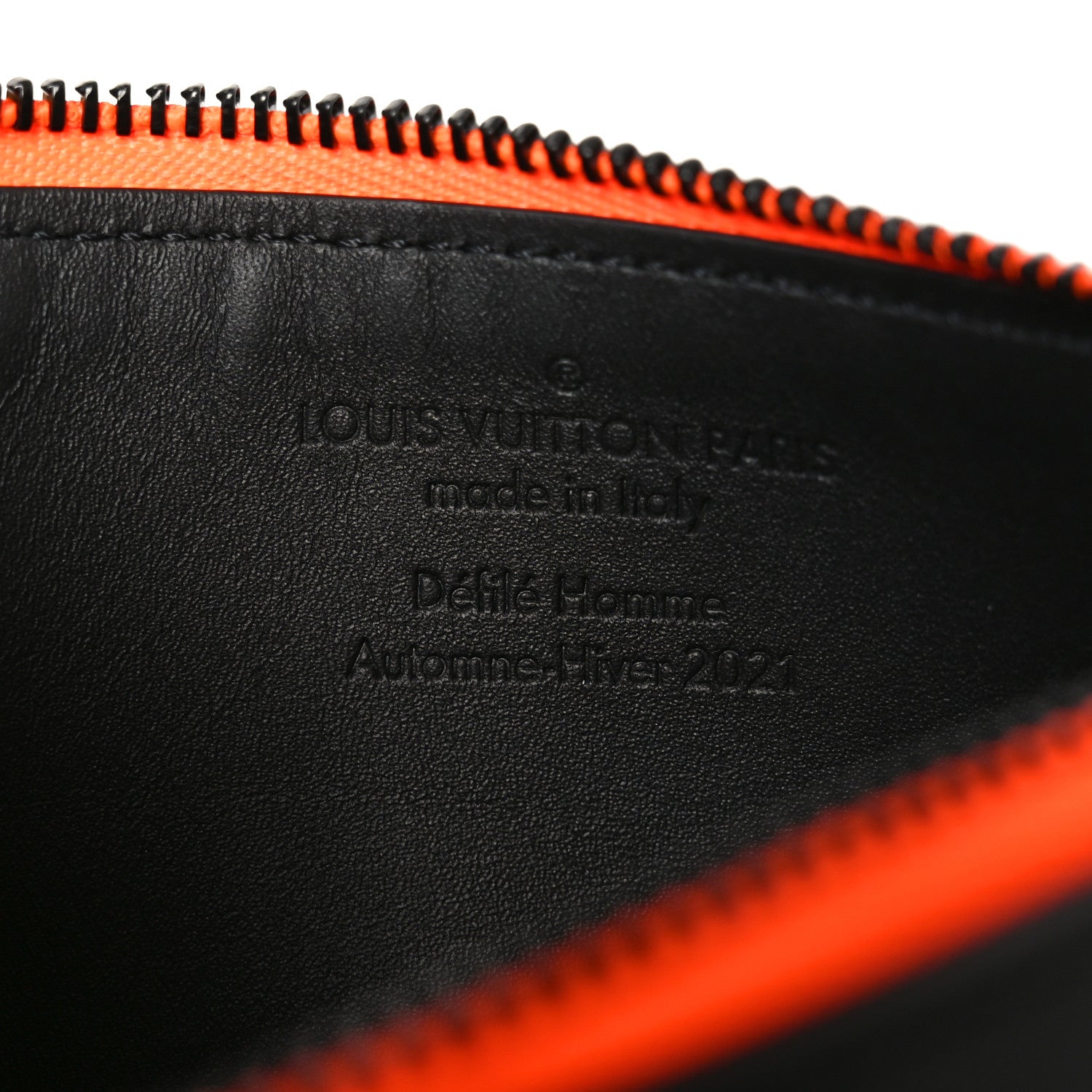 Louis Vuitton Calfskin Debossed Monogram Seal Coin Card Holder Black