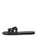 Gucci Rubber Interlocking G Womens Slide Sandals 38 Black