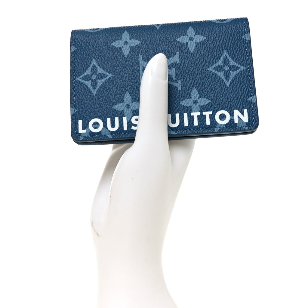 Louis Vuitton Monogram Pocket Organizer NM Atlantic Blue