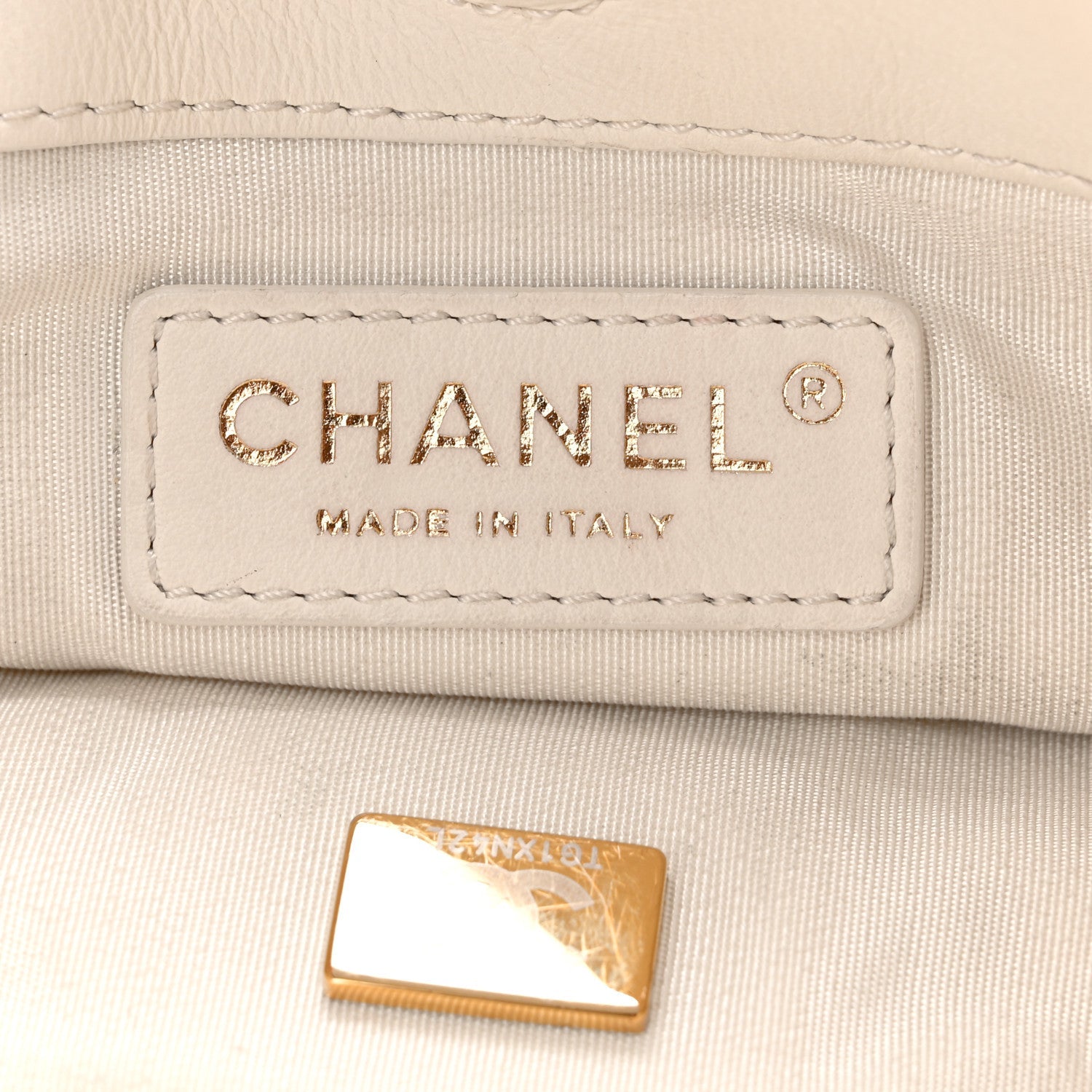 Chanel Calfskin Quilted Fringe Small Shopping Bag White