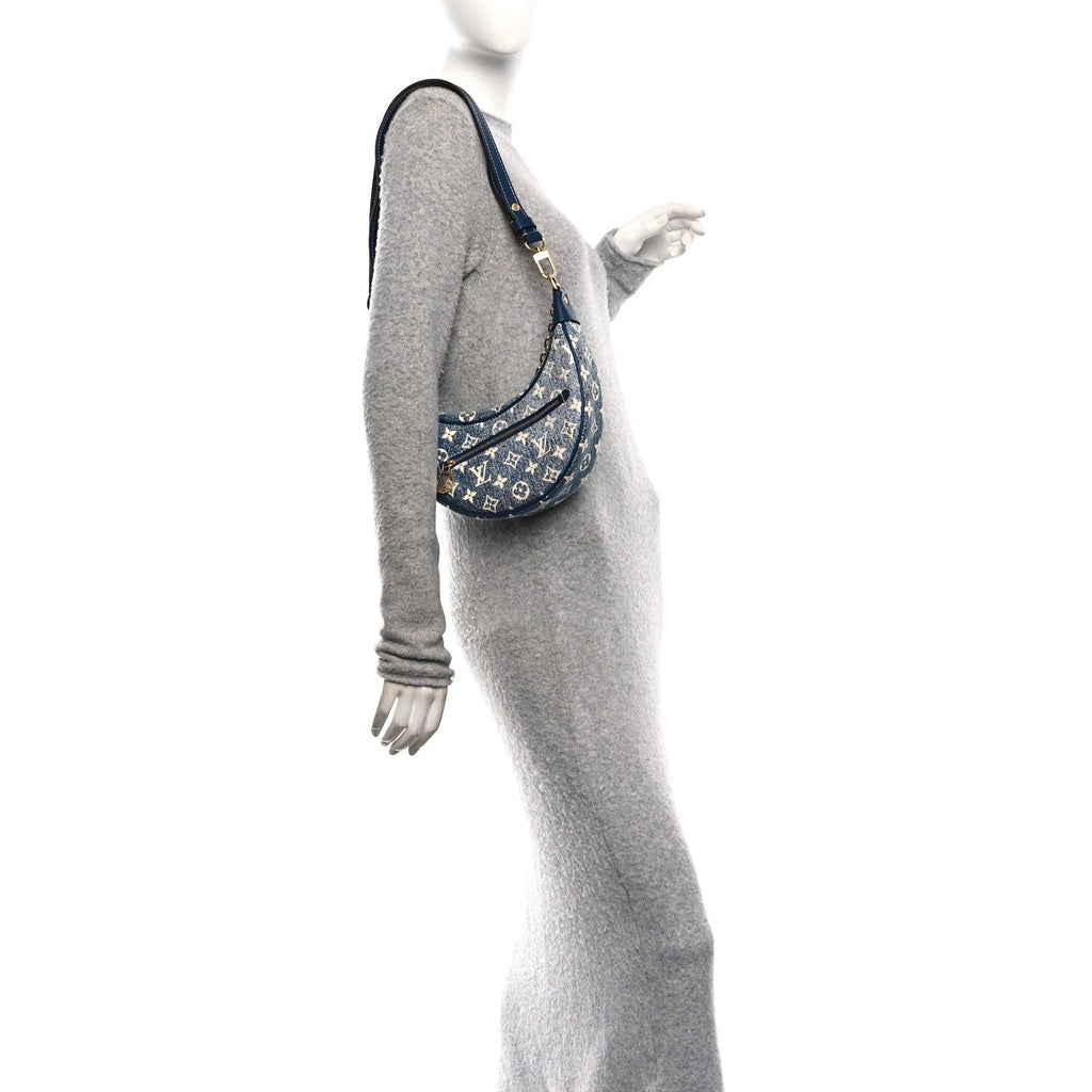 Louis Vuitton Monogram Jacquard Denim Loop Bleu