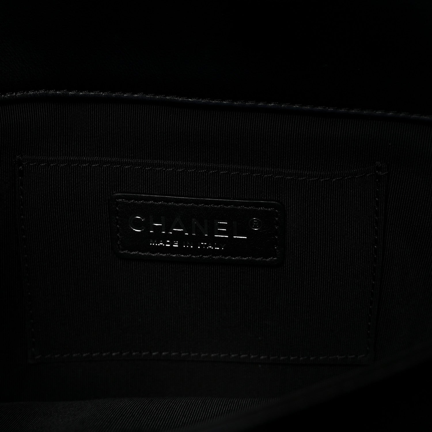 Chanel Lambskin Quilted Fold Up Again Clutch Black