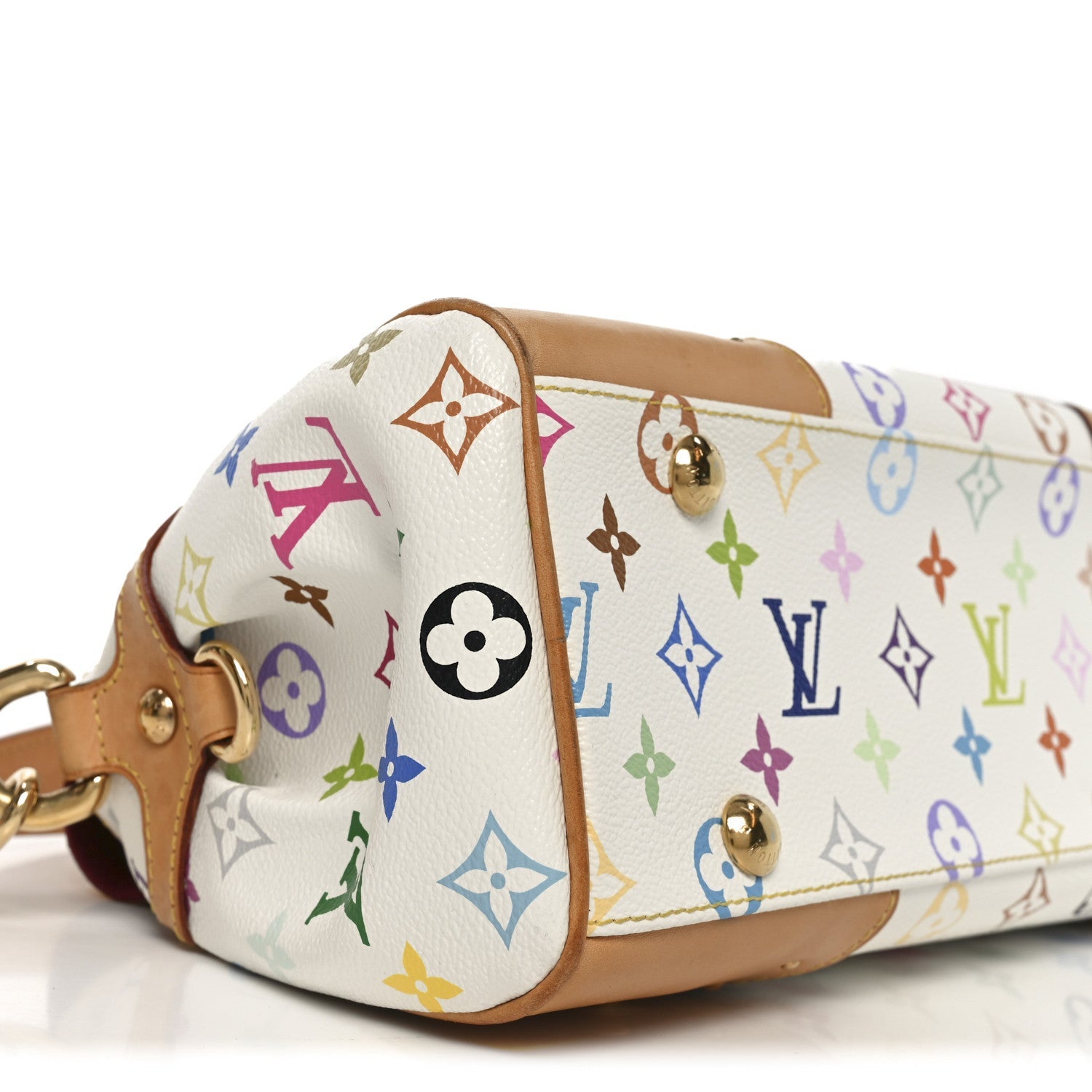 Louis Vuitton Monogram Multicolor Beverly MM White
