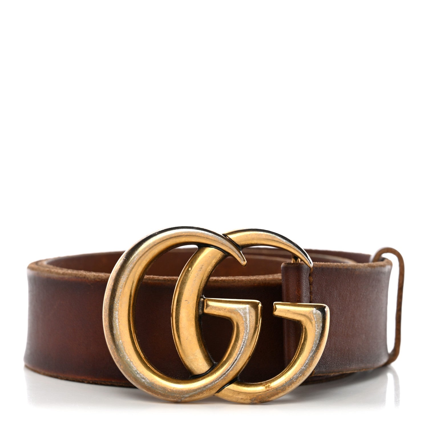 Gucci Faded Calfskin Double G 40mm Belt 75 30 Cuir