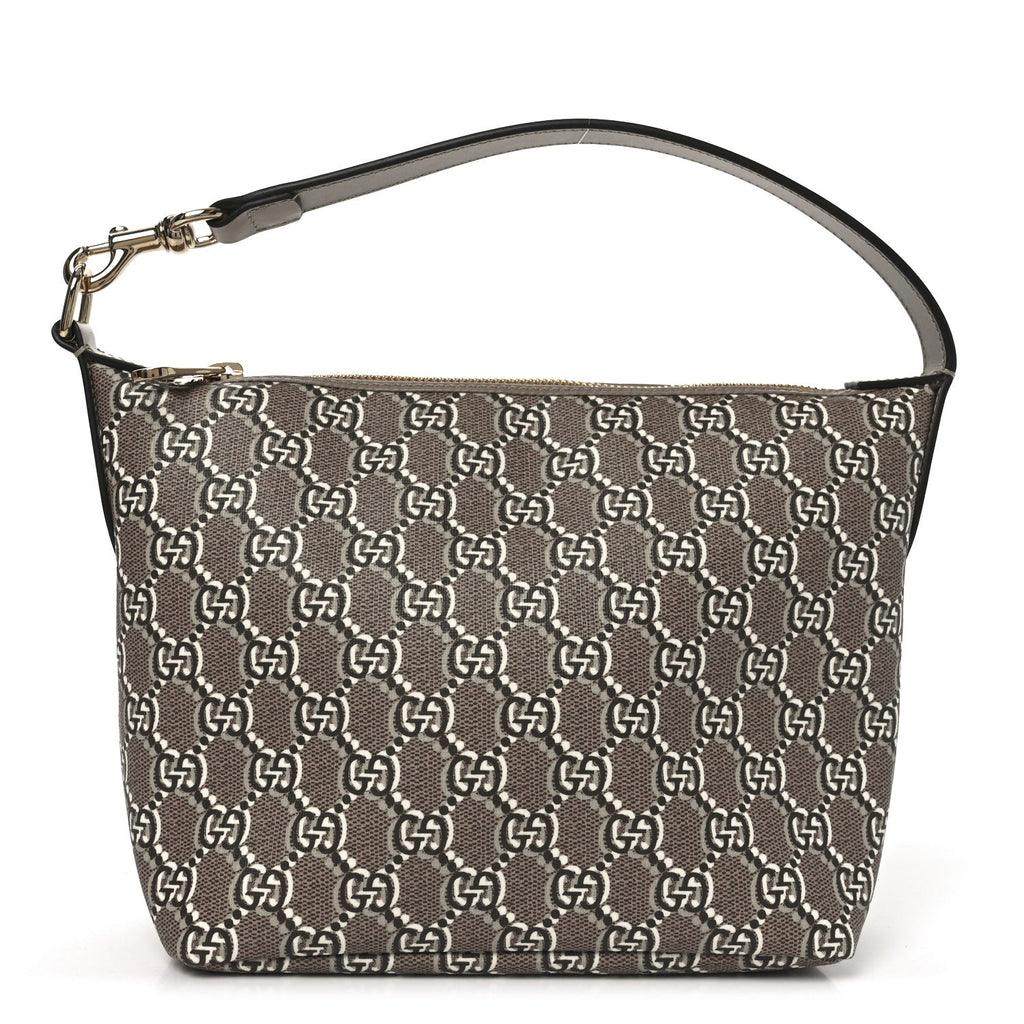 Gucci GG Shadow Monogram Super Mini Ophidia Shoulder Bag Taupe