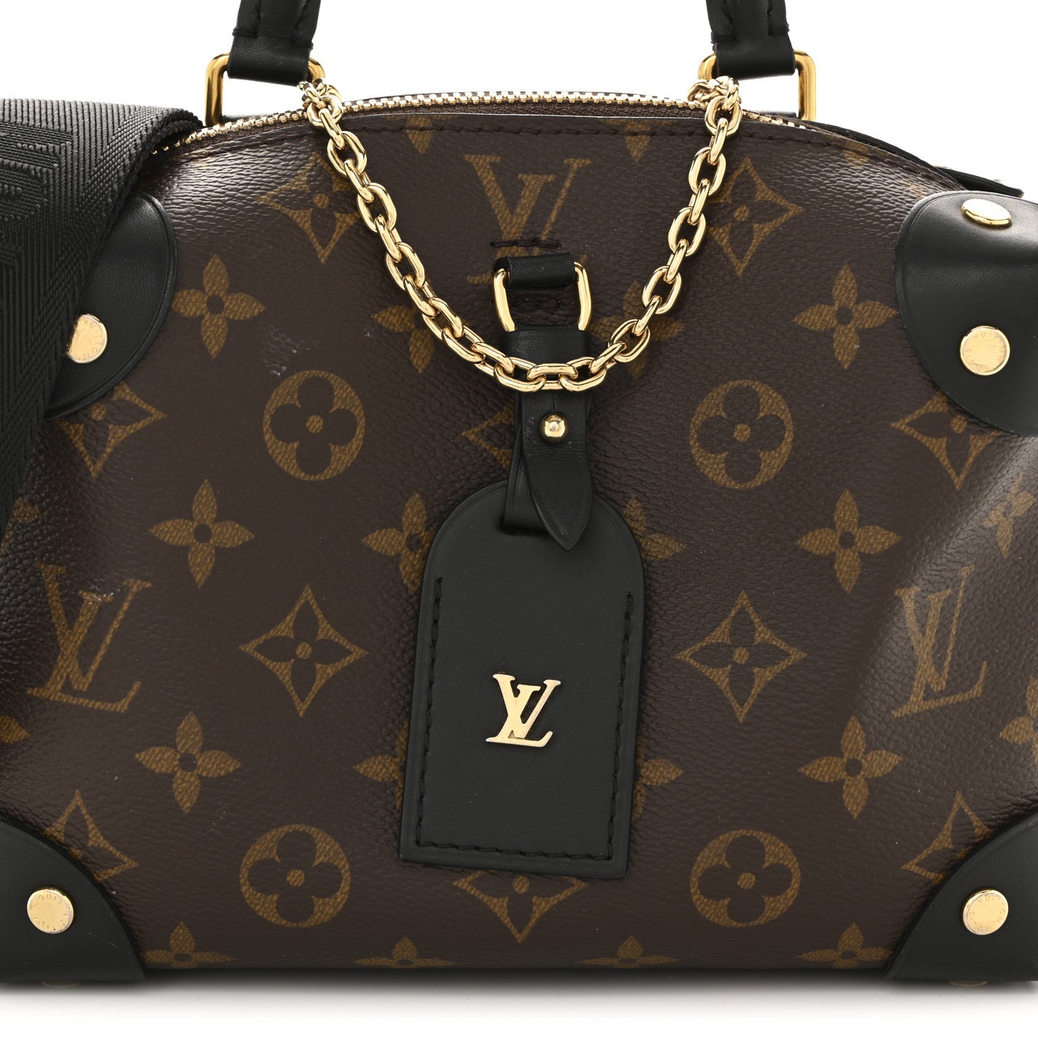 Louis Vuitton Monogram Petite Malle Souple Black