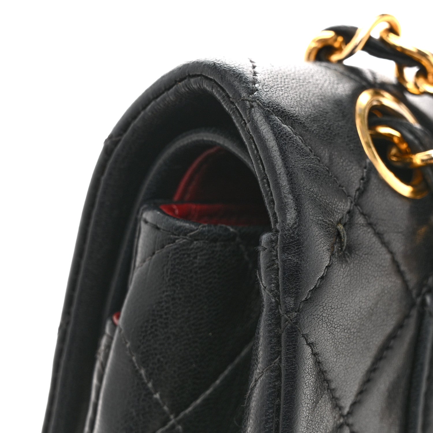 Chanel Lambskin Quilted Small Double Flap Black
