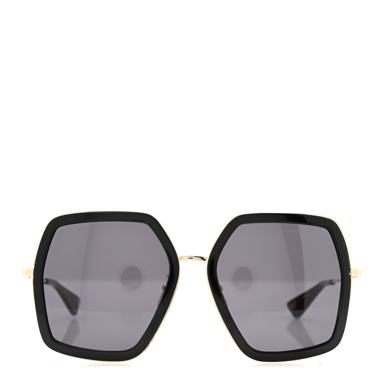 Gucci Acetate Oversize Square Frame GG0106S Sunglasses Black