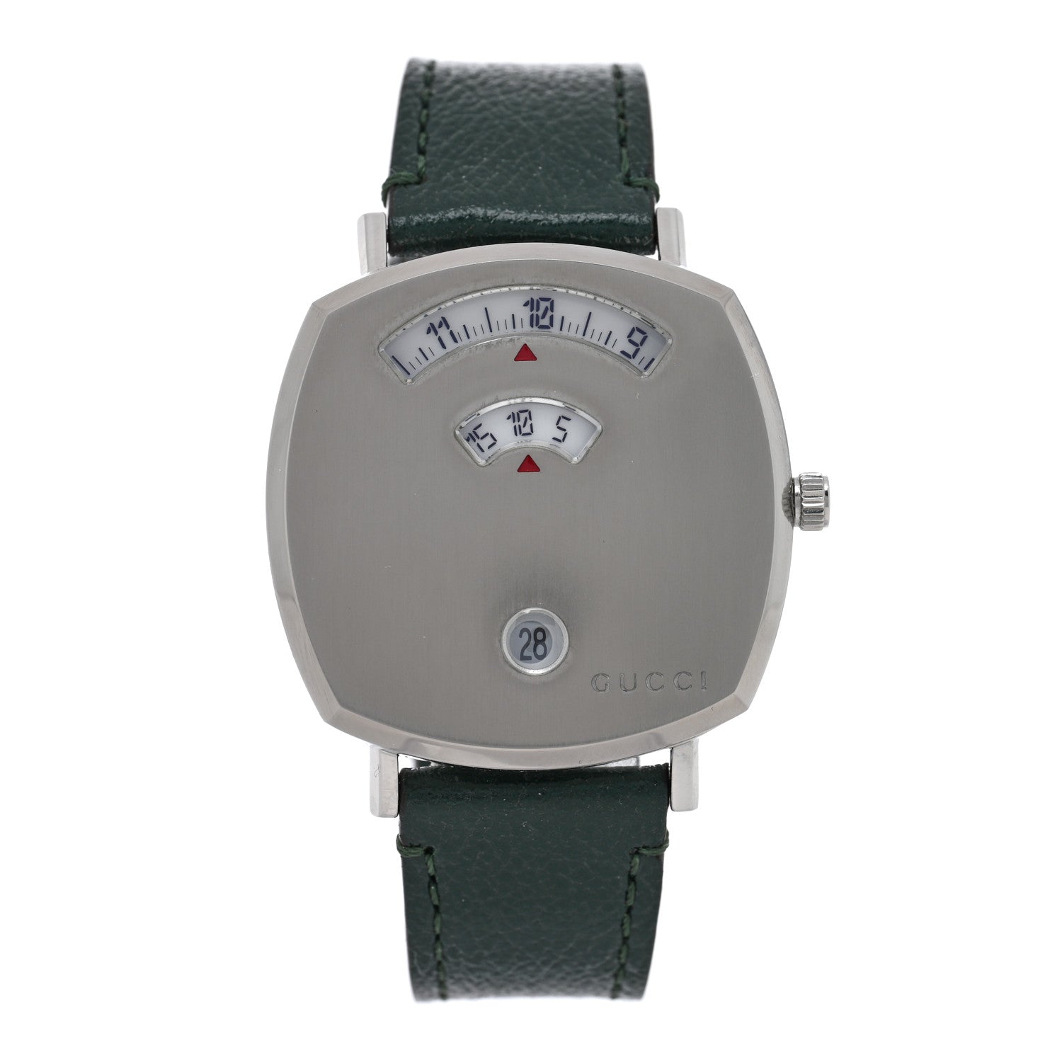 Gucci Stainless Steel Calfskin 35mm Grip Quartz Watch Green