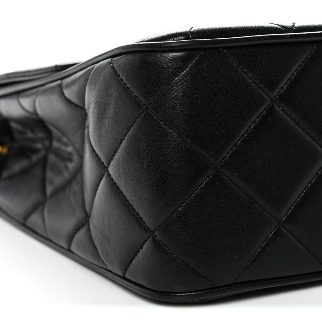Chanel Lambskin Quilted Medium Single Flap Black