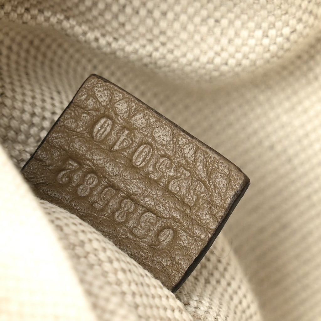 Gucci Piuma Calfskin Jumbo GG Embossed Small Belt Bag Good Taupe