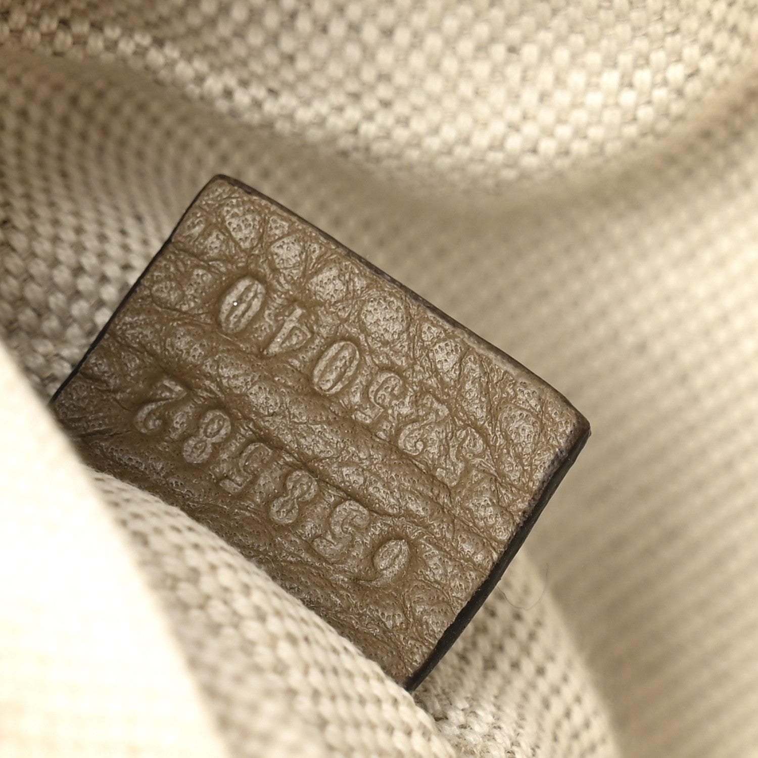 Gucci Piuma Calfskin Jumbo GG Embossed Small Belt Bag Good Taupe