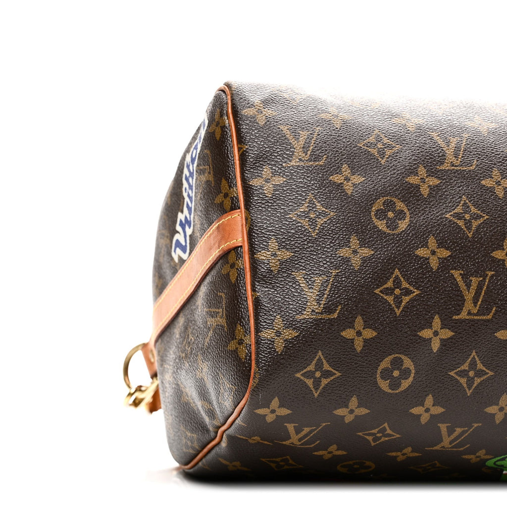 Louis Vuitton Monogram Patches Speedy Bandouliere 30