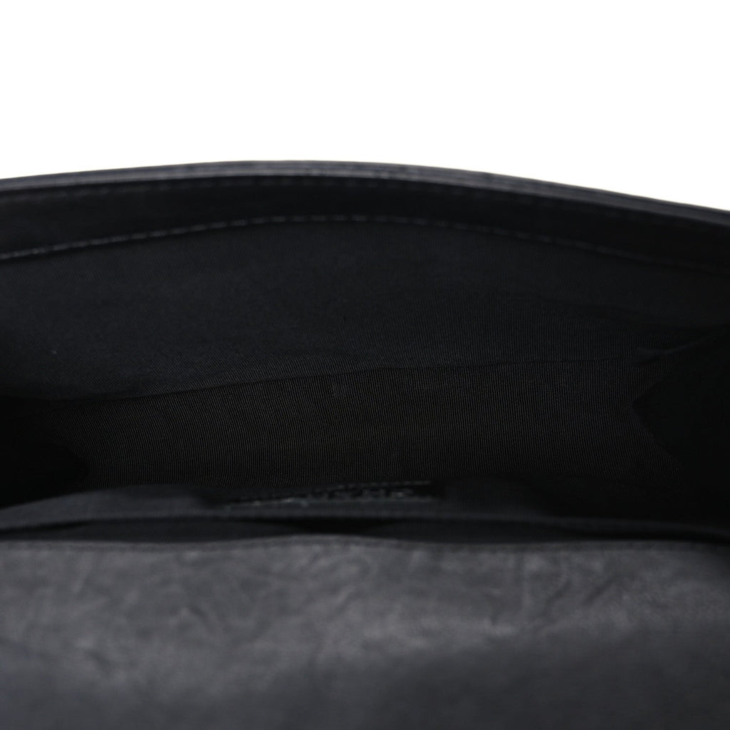Chanel Calfskin Quilted Metal Embellished Paris Dallas Medium Boy Flap Black