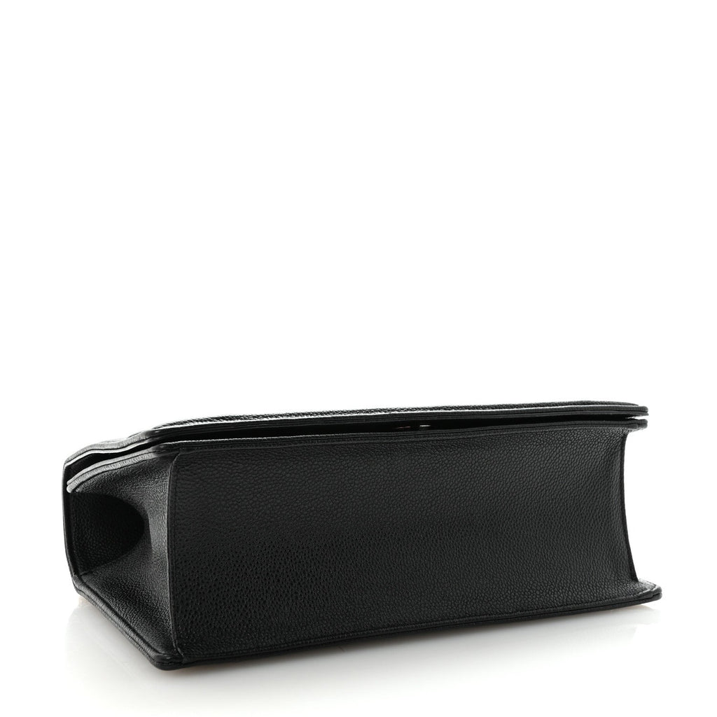 Christian Dior Grained Calfskin Medium Diorama Flap Bag Black